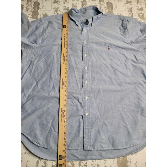 2672 Ralph Lauren Blue LS Button Down Men's 2XB - Picture 3 of 8